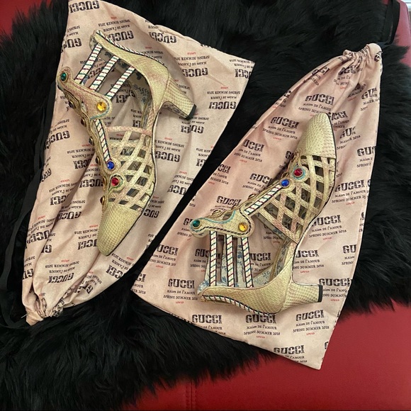 Gucci Python Multicolor Gem Booties - Picture 10 of 10